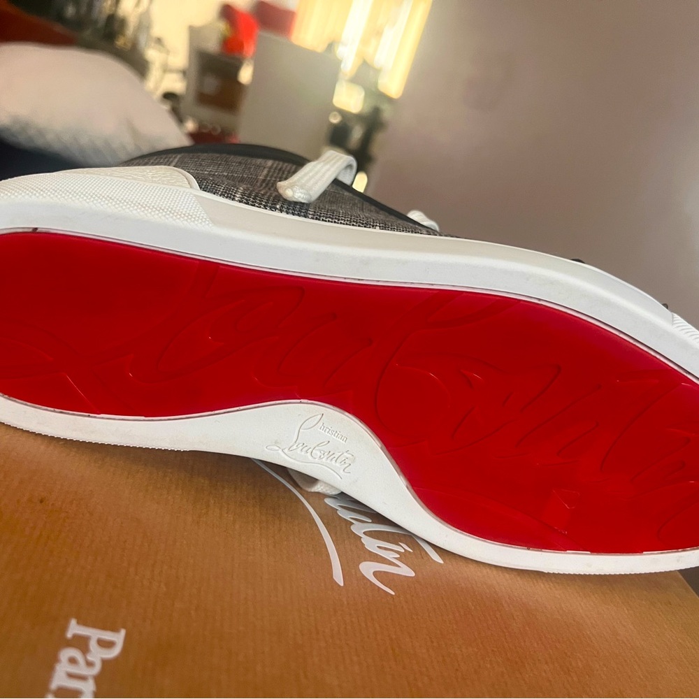 Christian Louboutin Black Sneakers with Red Soles
